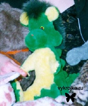 Выкройка игрушки "Дракончик". Выкройка игрушки "Дракончик".
