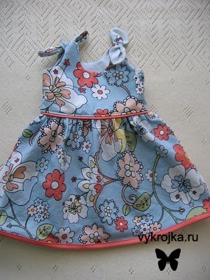 Выкройка платья для новорожденной красавицы Выкройка платья для новорожденной красавицы