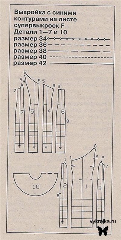 Выкройка платья "Кармен"