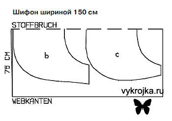 Выкройка юбки со «ступенями»